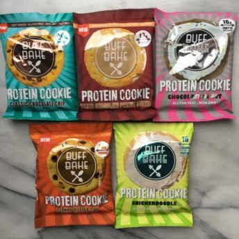 Gluten-free protein cookies by Buff Bake